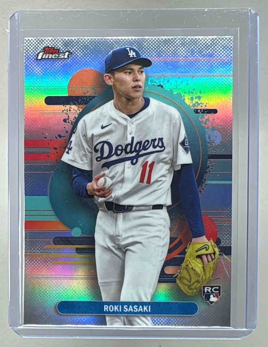 Roki Sasaki 2025 Topps Finest #116 Refractor Uncommon Rookie RC
