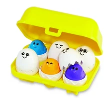 Kidoozie Peek n Peep Eggs Matching Toy with Sounds and Shapes for Kids