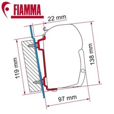 FIAMMA F45S AWNING BRACKET ADAPTER KIT FORD TRANSIT CAMPERVAN H2 H3 40CM