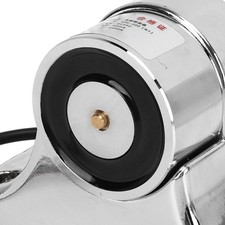 .Electromagnetic Door Holder Zinc Alloy Silver 55kg Suction Fire Door Floor