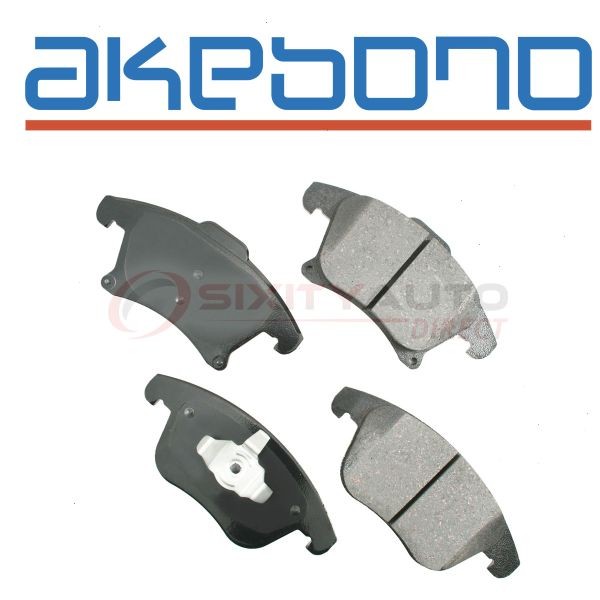 Akebono Pro-ACT ACT1653 Disc Brake Pad Set for ZD1653 TPC1653 SS8882X jo