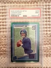 2025 Donruss Optic Jaxson Dart Green Hyper PSA 9 Mint
