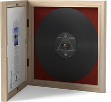 Vinyl Record Frame with Front Cover for Album Cover Display and Vinyl Display -
