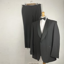 Marks and Spencer Tuxedo Dinner Suit 2 Piece Men's 46R Black 40W 31L M&S