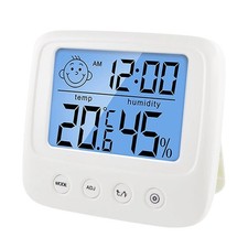 LCD Digital Thermometer and Hygrometer for Indoor Temperature Humidity with LED