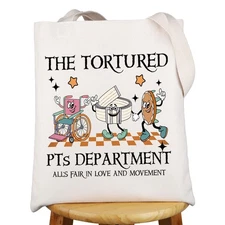 Physical Therapist Tote Bag The Tortured Pt's Department Gifts PT Appreciatio...