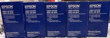 Lot Of 5 - Epson ERC-38 B/R - BLACK/Red Ribbon Cartridge Genuine OEM- NOS