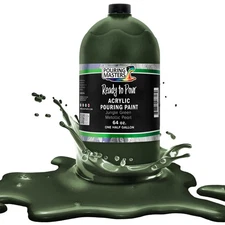 Pouring Masters Jungle Green Metallic Pearl 64oz Water-Based Acrylic Paint