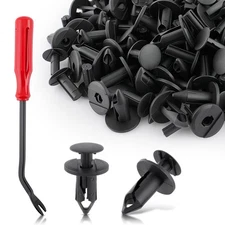 100pc Clips For 8mm Hole Plastic Rivets Retainer Fender Bumper Push Pin Fastener