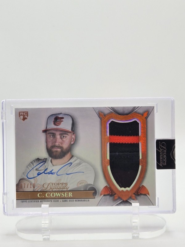 2024 Topps Dynasty Colton Cowser Rookie Patch Auto 07/10 ORIOLES RPA