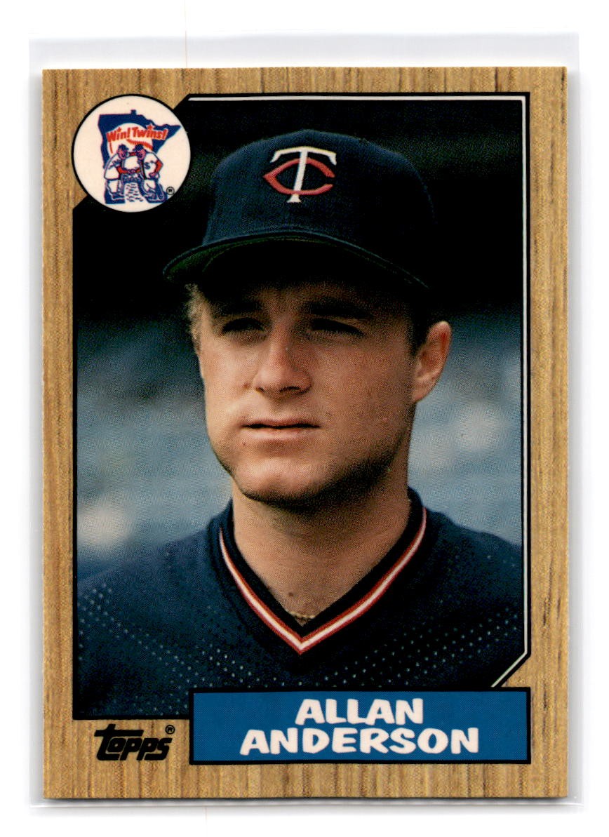 1987 Topps Tiffany #336 Allan Anderson - Minnesota Twins