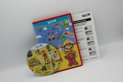 Super Mario Maker Game for the Nintendo Wii U System Complete CIB tested used gr