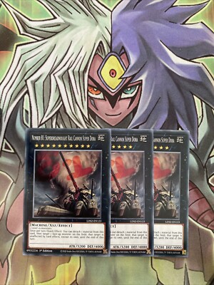 LDS2-DE123 x3 Nummer 81: Superdreadnought Rail Cannon Super Dora Common Yugioh