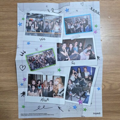 Group Official Folded Poster TripleS Assemble 25 We So Alive Ver