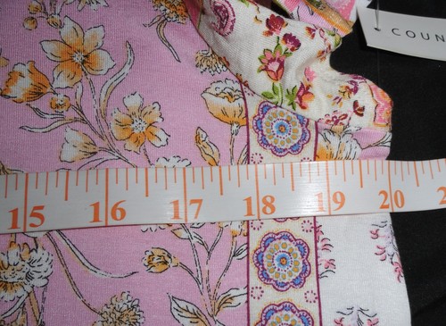 NWT Counterparts Top/Blouse ~ Womens L ~ Pastels ~ Floral & Paisley Patchwork - Picture 14 of 16