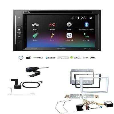 Pioneer Autoradio Bluetooth DAB DVD für Opel Zafira B matt-chrome inkl Canbus