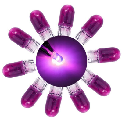 Lot De 10 Ampoules W5W T10 Vertes Halogène 12V - Pour Voiture, Moto - 5000h De Vie