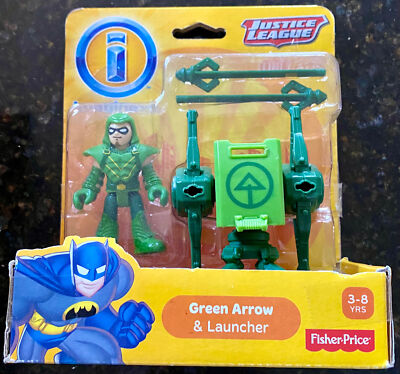 GREEN ARROW & LAUNCHER Justice League Exclusive IMAGINEXT NEW Sealed 2013