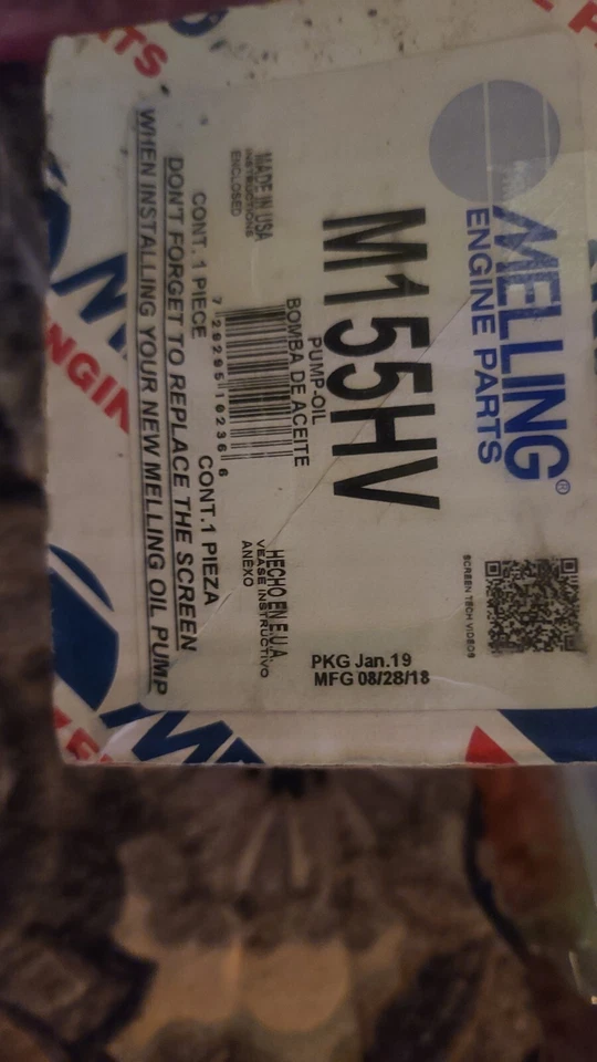 97 98 Chevy C1500 MELLING M155HV BOMBA DE ACEITE 5,7 L Vortec 350 nueva en caja. Foto 3 de 4