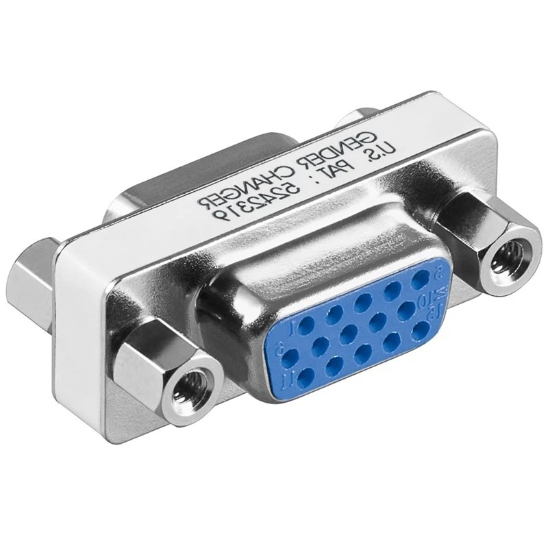 S-VGA D-SUB Verbindung Adapter für Monitor Kabel Kupplung weiblich 15 polig - Bild 2 von 2