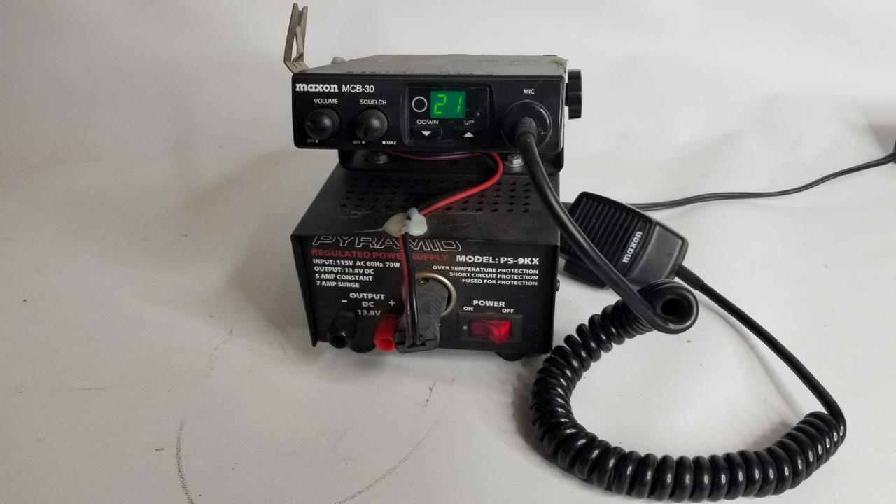 Maxon MCB30 40 CHannel CB Radio With Power Supply eBay