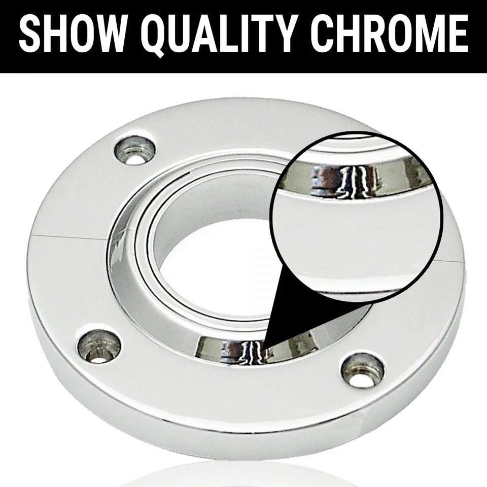 Chrome Billet Steering Column Split Swivel Firewall Mount for 1 3/4, 2" & 2 1/4 - Image 4 of 4