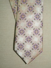 Steve Harvey Neck Tie / Necktie Silk 62"x3.5" LONG peach lavender orange