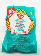 McDONALD'S TY TEENIE BEANIE BABY ORIGINAL FRECKLES THE LEOPARD RETIRED w/ERRORS