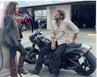 BRADLEY COOPER and LADY GAGA Signed 8x10 A STAR IS BORN Photo w