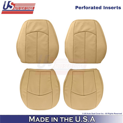 2002-2009 Fits Mercedes-Benz E-Class Leather Front Replacement Seat Covers Tan