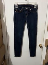 EUC Vintage Womens True Religion Casey Slim Blue Jeans Sz 30 29x30 Made In USA