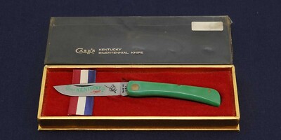 CASE G137 Kentucky Bicentennial Green 1975 Holding Knife Unused | eBay