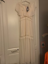 Nasty Gal Lace Trim Maxi Dress 