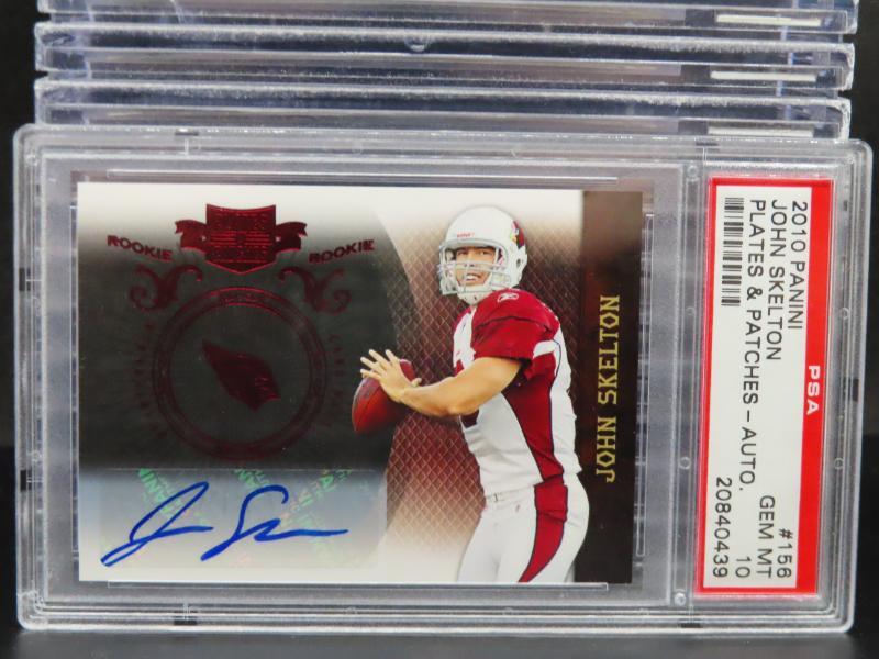 John Skelton Panini Plates & Patches #156 Autograph