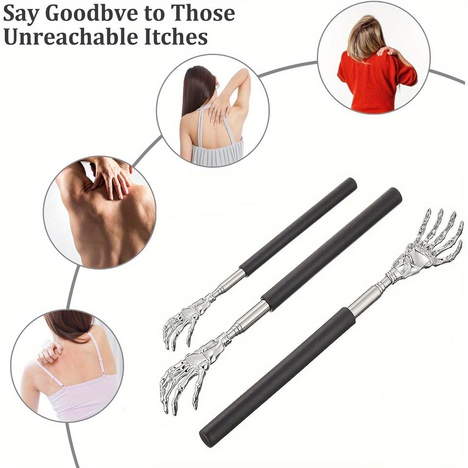 Portable Extendable Back Scratcher Stainless Steel Telescoping Back ...