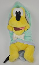 DISNEY BABIES Pluto LOVEY Plush MICKEY Mouse YELLOW Puppy Dog BLUE Blanket 11"