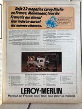 Publicité Vintage Advertising 1ère Pub LEROY-MERLIN (Décembre 1978)