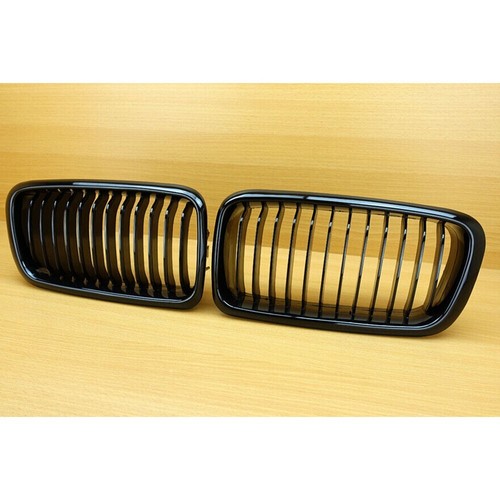 For BMW E38 7-Series Sedan Painted Black Front Kidney Grilles Grill 740i 740iL - Picture 6 of 6