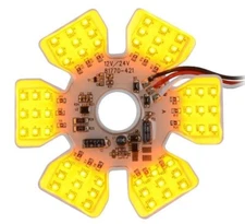 Amber 54 LED Dual Function Air Cleaner Light For Peterbilt Kenworth Freightliner