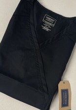 Cherokee Workwear Mock Wrap Womens BLACK Scrub Top MEDIUM WW610 Revolution Stret