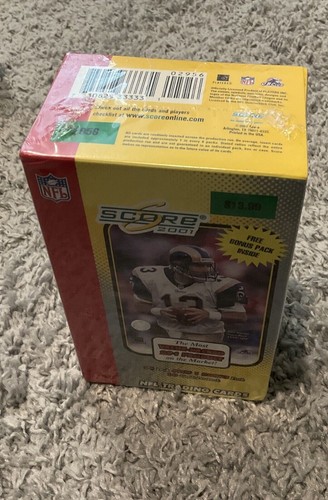 2001 SCORE FOOTBALL CARD BOX-POS.DREW BREES SP ROOKIES -INSERTS+FREE BRADY CARD - Picture 2 of 3