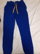 Blue With Yellow Accents Sweatpants And Hoodie Set Size Large