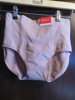 NWT SPANX ECOCARE BRIEF PANTIES IN Cafe au lait  NEW SIZE XL