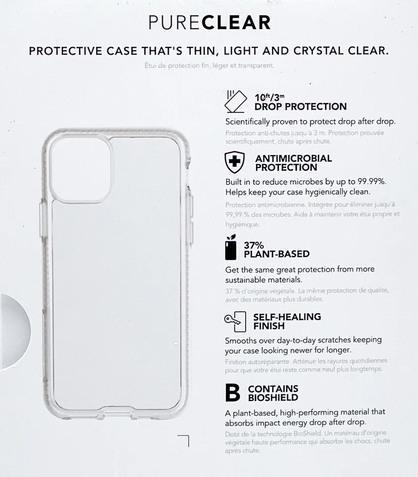 Tech21 Tough Clear Phone Case Back Cover Shell for Apple iPhone 6+ 6S+ 7+ 8 Plus - Image 2 of 2