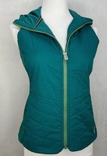 Smartwool Smartloft Hoodie Vest Women's Nwt Size X-small Color Emerald Green