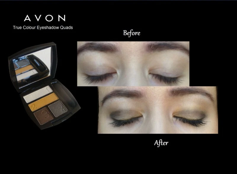 Avon True Color Eyeshadow Quad  METAL EYES ~ NIB ~ NEXT DAY SHIPPING ~ LOVELY - Image 4 of 4