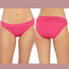 NEW 61 La Blanca 10 US Island Goddess Shirred Band Hipster Bottom 4236