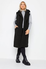 M&co Womens Borg Longline Gilet