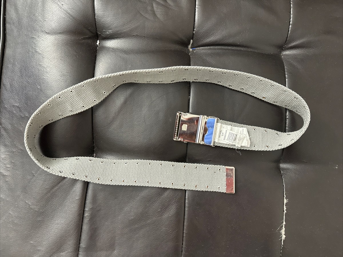 Armani Exchange Womens vintage studded grey belt with buckle  display picture 2