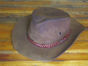 oiled leather hat
